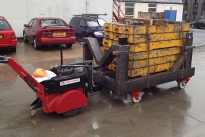 Super Power Pusher with Steering Arm moving 10,300Kg custom trolley